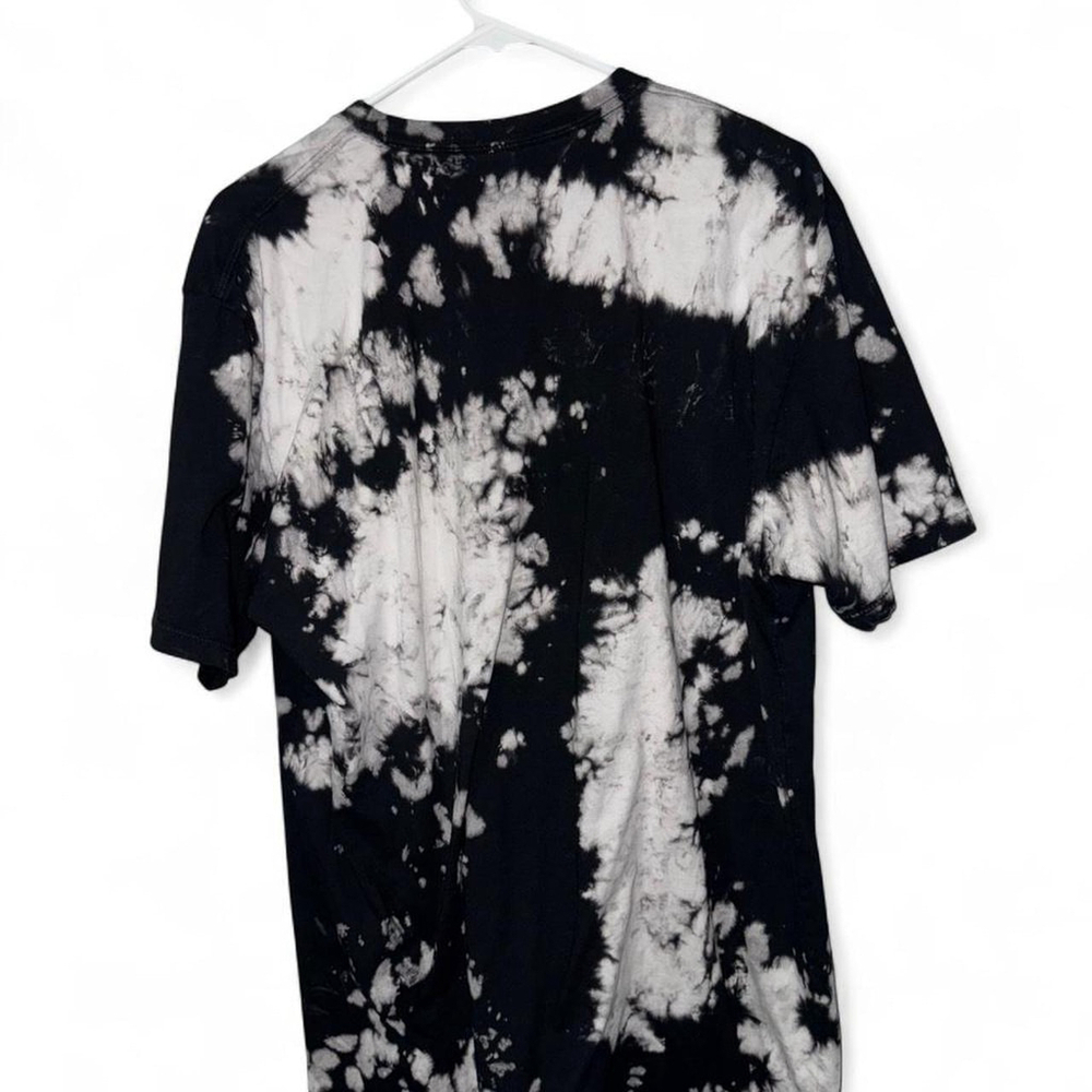 Black and white tie dye New York City cotton shirt Size Large - Picture 2 of 2